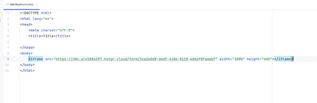10 webform in html code