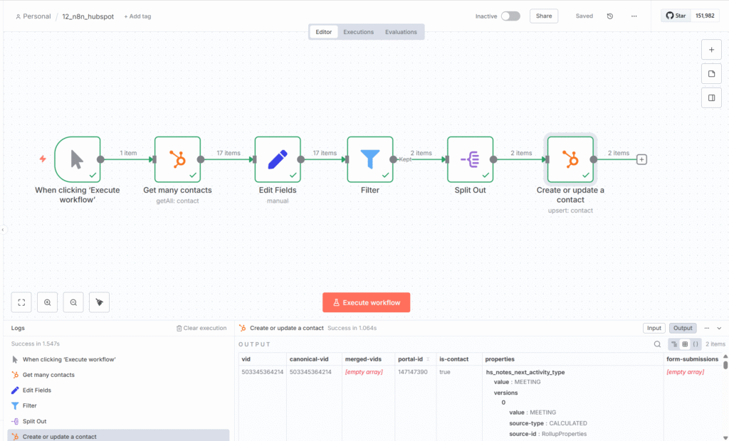 12 n8n hubspot workflow