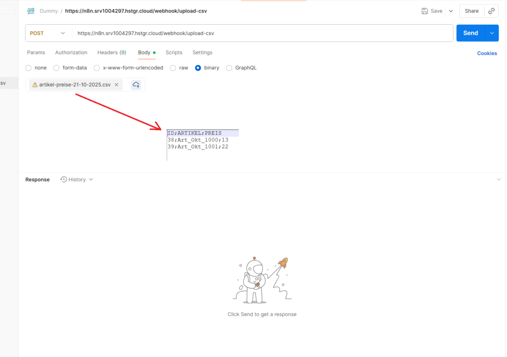 9 insert data from csv to db aufruf